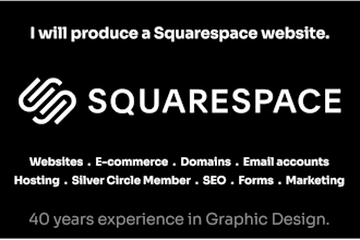 produce a squarespace website