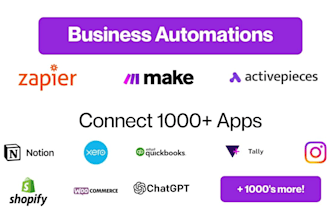 automate your business using zapier and make workflows