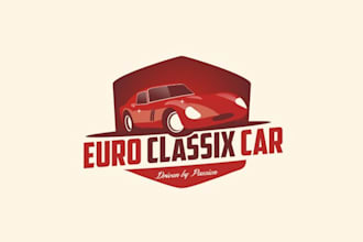 create an incredible top quality logo for euro classic cars