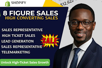 be 8 figure sales closer b2b sales representative b2b lead generation sales rep