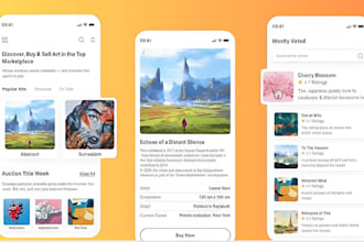 develop art marketplace app, digital art app, art gallery app, art buy and sell