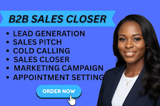 be your expert b2b sales closer and appointment setter
