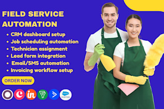 field service oodo CRM copper insightly zoho bigin activecampaign  salesforce