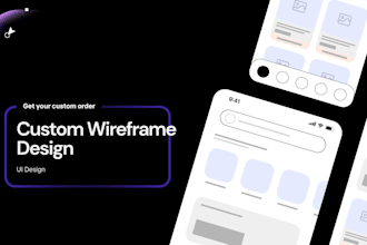 do UI UX wireframe designs for your app