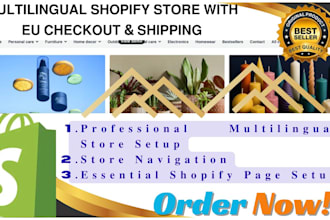 design multilingual shopify store european checkout shipping policy setup cro
