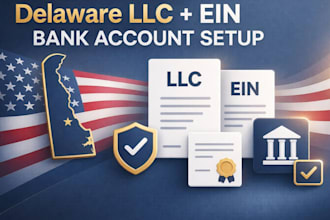 register delaware llc obtain ein, uk or us bank, USA llc, business address