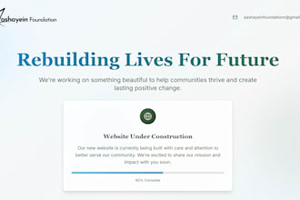 make a non profit or ngo landing page website