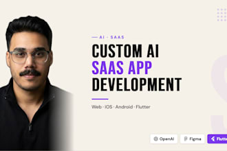 develop custom ai app, ai saas, ai website, ai mvp