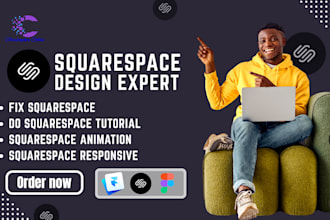 design, redesign, do squarespace tutorial, fix, update, and optimize squarespace
