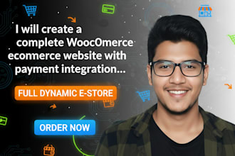create woocommerce ecommerce website with payment integration