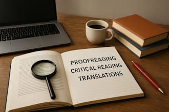 provide critical reading on your story, script or text