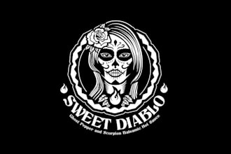 create beautiful logo for a hot sauce called sweet