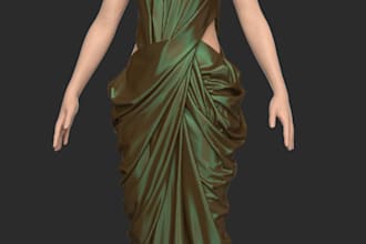 highquality new ancient 3d dress