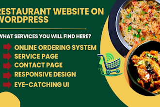 create restaurant website with food ordering system on worpress