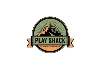 design beautiful logo for play shack luxury holiday homes