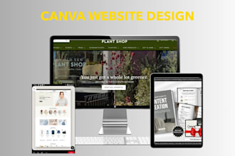 design canva landing page, canva website design, canva website ugc portfolio