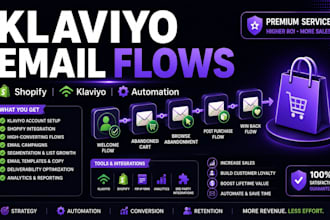setup klaviyo shopify email marketing flows email automation campaigns