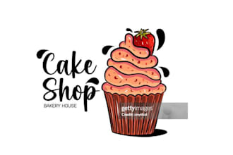design candy, chocolate, bakery, sweets, or food logo