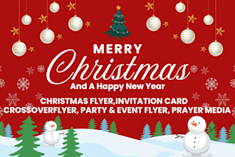 design christmas card, logo, new year card christmas party and event flyer