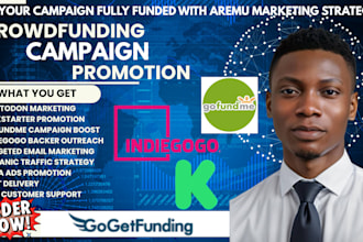 promote crowdfunding kickstarter gofundme indiegogo fundraising campaign