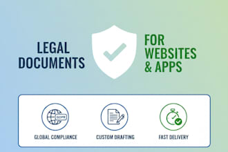 draft legal contract for website and app
