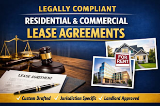 draft a legally compliant residential or commercial lease agreement