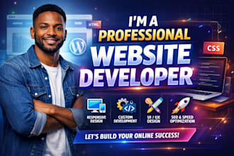 create and build website for you