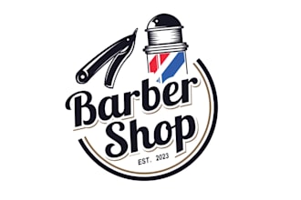 design barber and barber shop logo