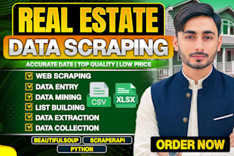 do real estate data scraping and web scraping with python