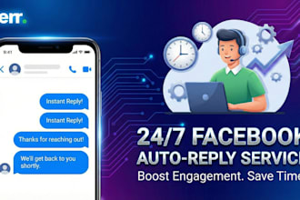 set up fb auto message and instant reply service