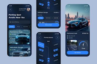build ai car parking app, parking lot app like spothero or parkwhiz with admin
