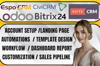 install host espo crm bitrix 24 civicrm odoo crm suitecrm dolibar on your server