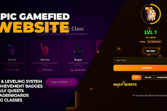 build a gamified vue 3 interactive website