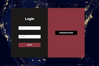 develop admin dashbaord web app using react js