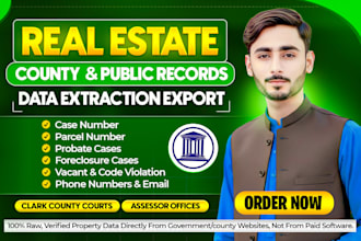 extract verified county and public records for real estate