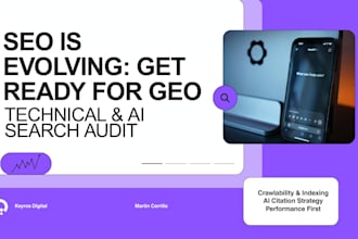 perform a technical SEO and GEO audit for ai search visibility
