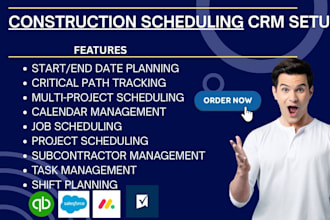 setup construction scheduling quickbooks salesforce monday com wrike procore