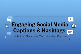 write engaging social media captions and hashtags for your brand