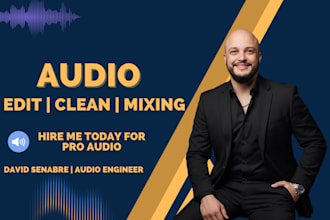 edit, clean, and mix your audio for film, podcasts, interviews, or dialogue