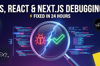 debug and fix your react, nextjs, or javascript issues fast