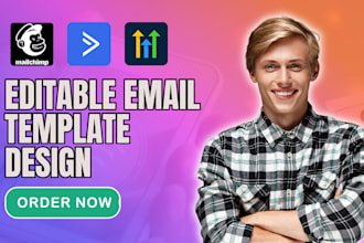 design editable mailchimp email template activecamapign gohilevel newsletter ghl