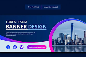 design instagram, facebook posts and banner ads