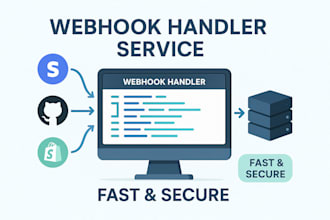 create a secure, fast webhook handler in node js, python, js for apis
