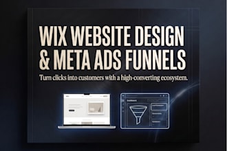 design a professional wix website and setup meta ads