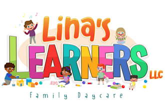 design modern baby shop, child care, day care, school and kids logo