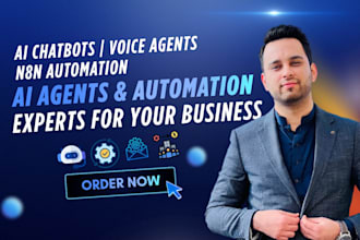 build ai agent, chatbot, voice agent, n8n workflows, email, business automation