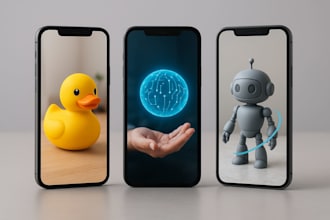 create 3d interactive ar apps and  experience for mobile