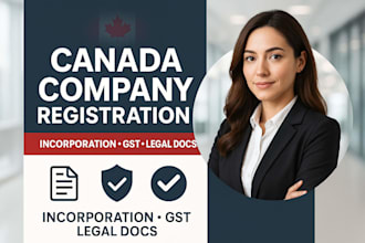 handle company registration in canada business incorporation gst  legal document
