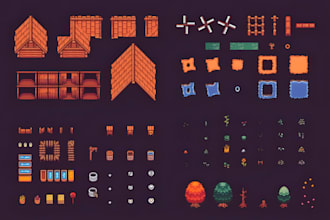 design pixel art tilesets top down pixel art, assets for rpg maker