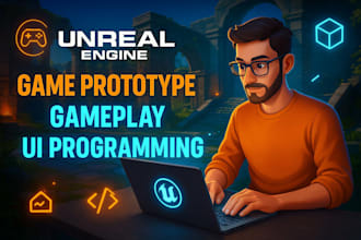 build unreal engine game prototypes with gameplay and UI programming